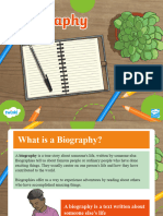 Biography Writing Powerpoint