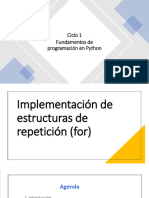 2.implementación Ciclo FOR