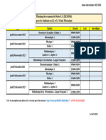 Planing - 2024 Pour Les L2 Et L3 GM 2