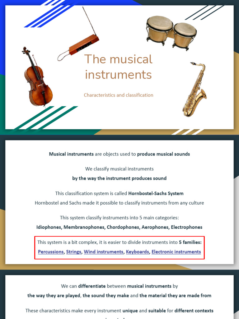 The musical instruments PDF Musical Instruments String Instruments