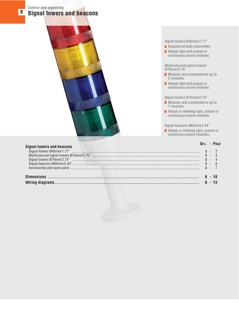 Signal Towers and Beacons Overview | PDF | Light Emitting Diode | Sound