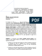 Carta de Instruccion Notario Por Propiedad Buenaventura 3440 Macul