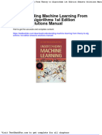 Full Download Understanding Machine Learning From Theory To Algorithms 1st Edition Shwartz Solutions Manual