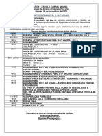 Calendário Final de Ano 1º Ao 9º Ano