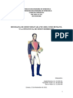 Biografia de Simon Bolivar