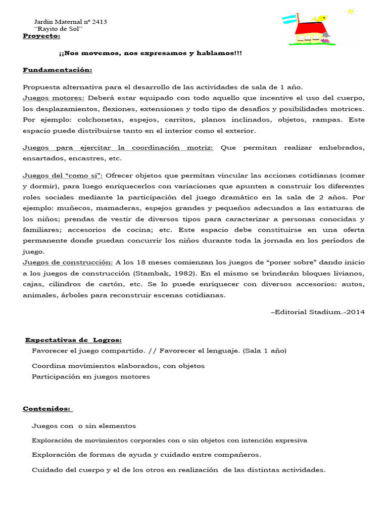 Actividades para Sala de Deambuladores | PDF