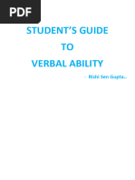 Student's Guide To Verbal Ability