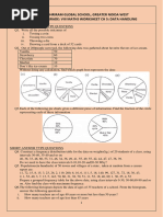 Class 8 Data Handling Worksheet | PDF | Pie Chart