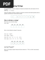 String in C