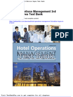 Full Download Hotel Operations Management 3rd Edition Hayes Test Bank