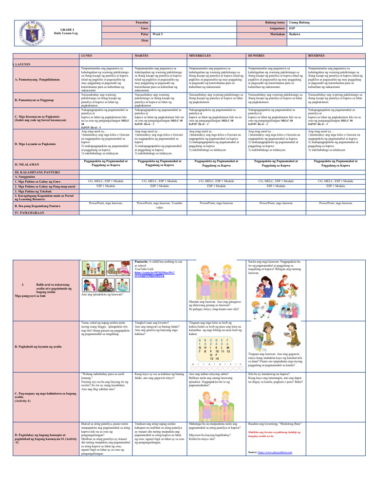 DLL W5 Q2 Esp | PDF