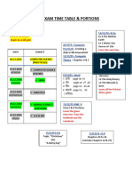 Term 2 Timetable & Portions