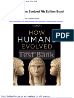 Full Download How Humans Evolved 7th Edition Boyd Test Bank