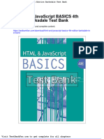 Full Download HTML and Javascript Basics 4th Edition Barksdale Test Bank
