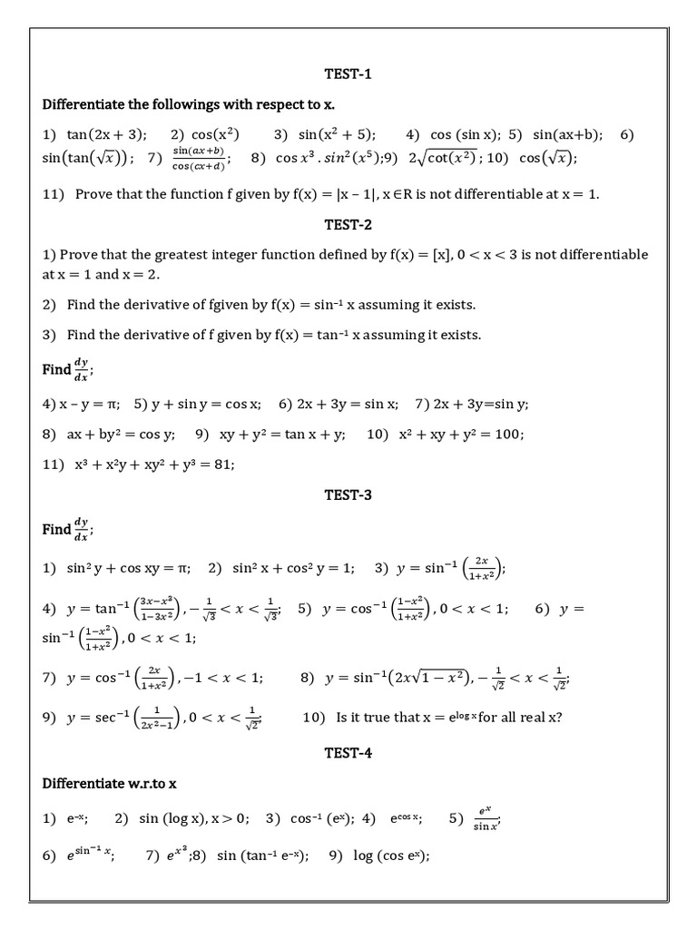 Diff full test 23 24 pdf trigonometric functions combinatorics