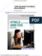 Full Download Html5 and Css Complete 7th Edition Woods Solutions Manual