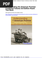 Full Download Understanding The American Promise Combined Volume 3rd Edition Roark Test Bank
