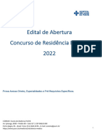 Edital Concurso de Residencia Medica 2022