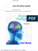 Full Download Human Anatomy 5th Edition Saladin Test Bank