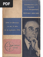 Honorio Delgado - Contribuciones A La Psicología y A La Psicopatología