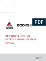 AGCO Parts Books To Go - Dealer Admin Portal User Manual - PO v1.0