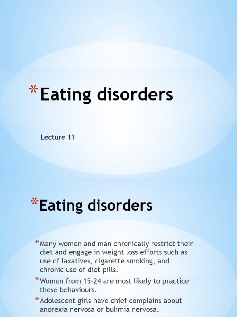 Eating Disorders PDF Anorexia Nervosa Alcoholism