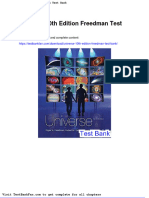 Full Download Universe 10th Edition Freedman Test Bank