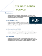 Computer Aided Design For Vlsi