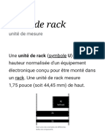 Unité de Rack - Wikipédia