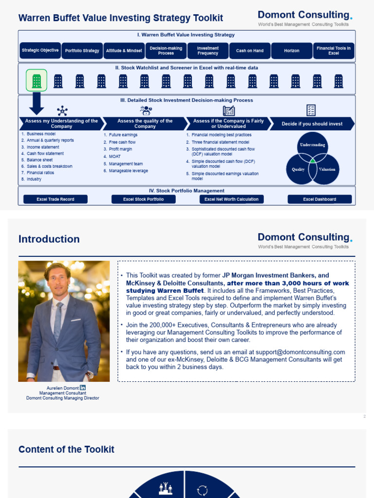 Warren Buffett Value Investing Toolkit | PDF | Valuation (Finance ...