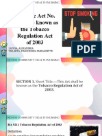 RA 9211 The Tobacco Regulation Act of 2003