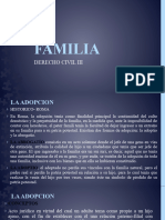 La Adopcion FAMILIA III Diapositiva de La Décima Tercero Clase 2023-1