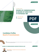 PT Petrosea TBK Candidate Profiles BOC BOD