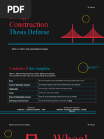 Bridge Construction Thesis Defense by Slidesgo