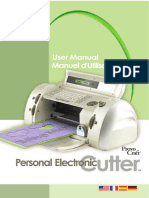 Cricut Personal Electronic Cutter User Manual