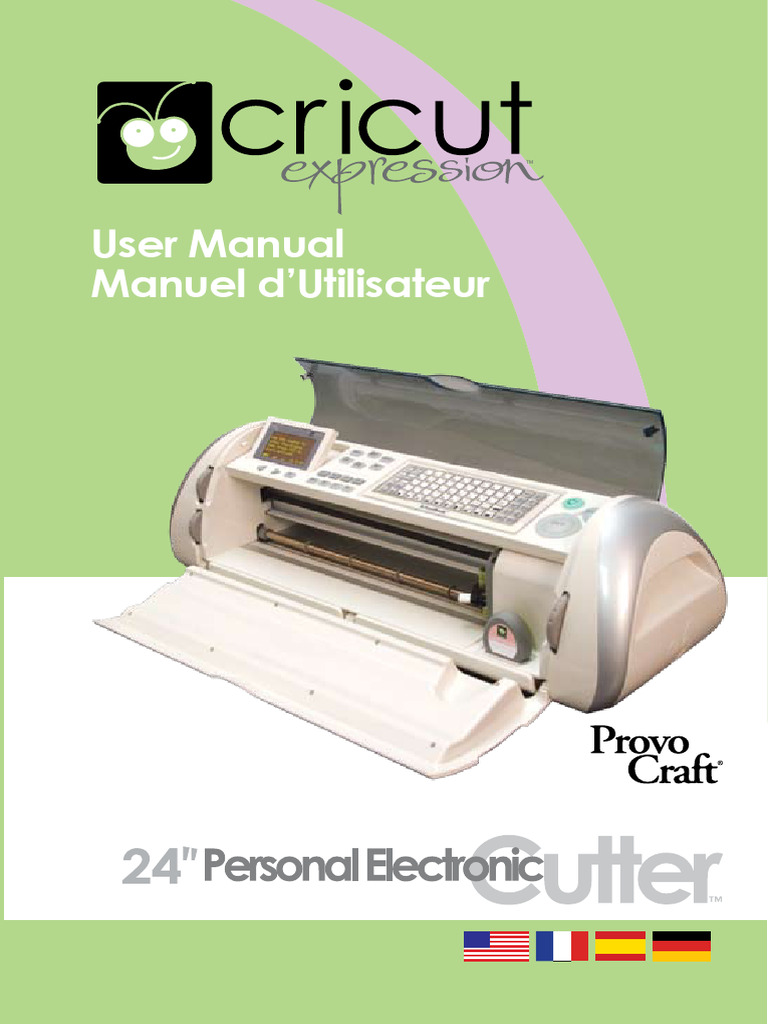Cricut Expression 24 personal electronic cutter with knives and