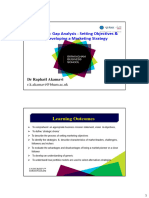 MBA FT Lecture 3 - Gap Analysis Maketing Objectives & Strategy Student V