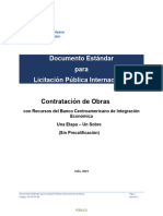 Documento Estandar para Licitacion Publica Internacional de Obras