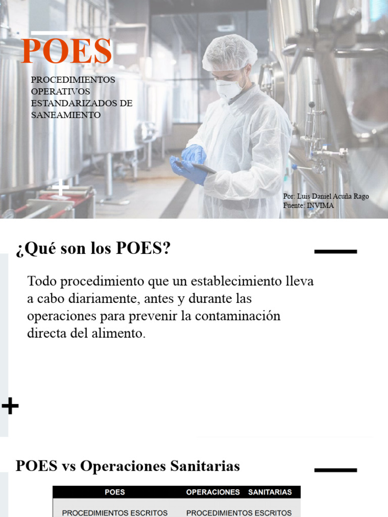 POES | Descargar gratis PDF | Seguridad alimenticia