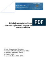 Cours de Cristallographie