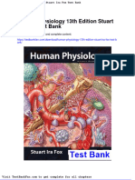 Full Download Human Physiology 13th Edition Stuart Ira Fox Test Bank