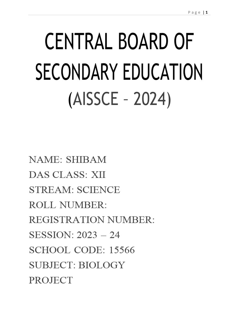 Bio PROJECT 2024 (AKASH) (Correct) | PDF | Plant Morphology | Horticulture