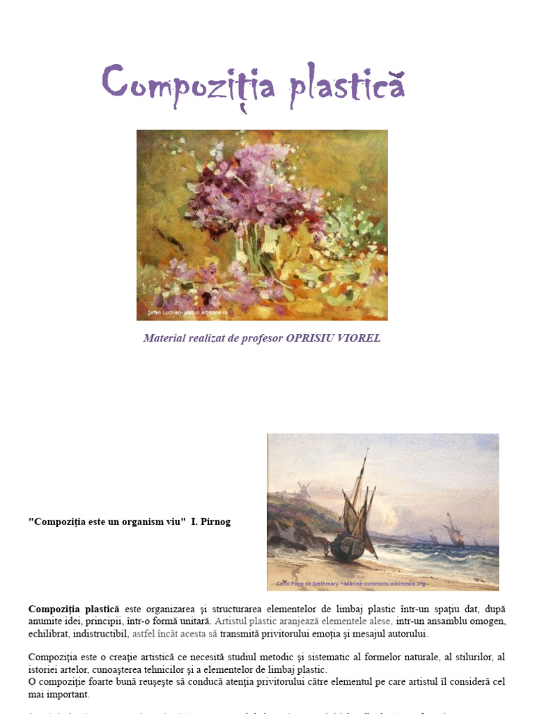 Compozitia Plastica | PDF