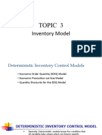 Topic 3 Inventory Model