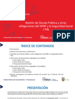 Boletín DEUDA PUBLICA MINISTERIO DE FINANZAS Abril-2022