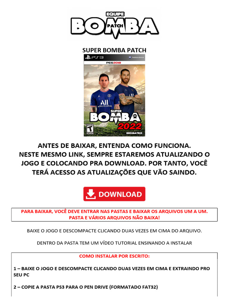 PS3 - Super Bomba Patch 2022 | PDF