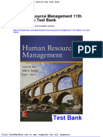 Full Download Human Resource Management 11th Edition Rue Test Bank