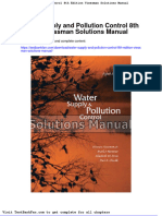 Full Download Water Supply and Pollution Control 8th Edition Viessman Solutions Manual