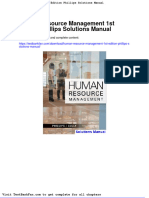 Full Download Human Resource Management 1st Edition Phillips Solutions Manual