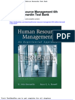 Full Download Human Resource Management 6th Edition Bernardin Test Bank
